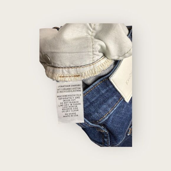 Jonathan Simkhai Standard River High Rise Straight Jean in Rinse Size 25 - Picture 8 of 8